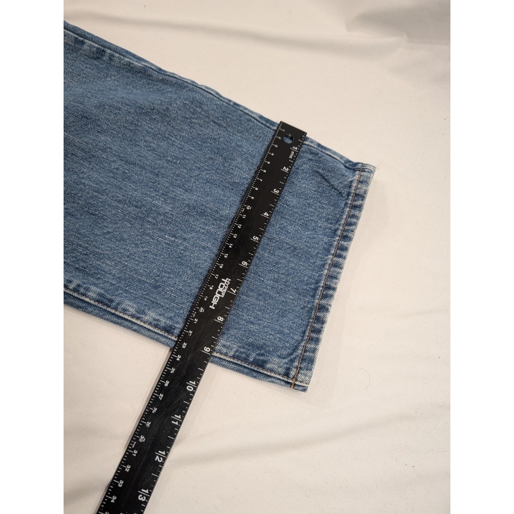 Vintage Polo Ralph Lauren Mens Jeans 42x32" in Straight Leg USA Made Medium Blue - Picture 10 of 11